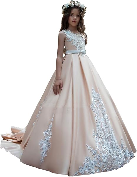 blush flower girl dresses amazon