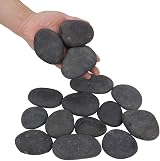 Hisredsun 16 Pcs Painting Rocks Flat River Stones 5-8 cm Smooth view 3