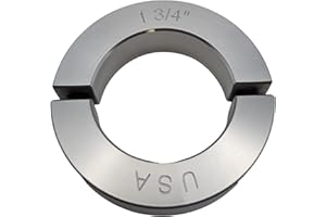 Coastal Shaft Collars – 1.75" Bore Diameter - Clamping Two Piece Shaft Collar - 2024 Aluminum (1 Pack)