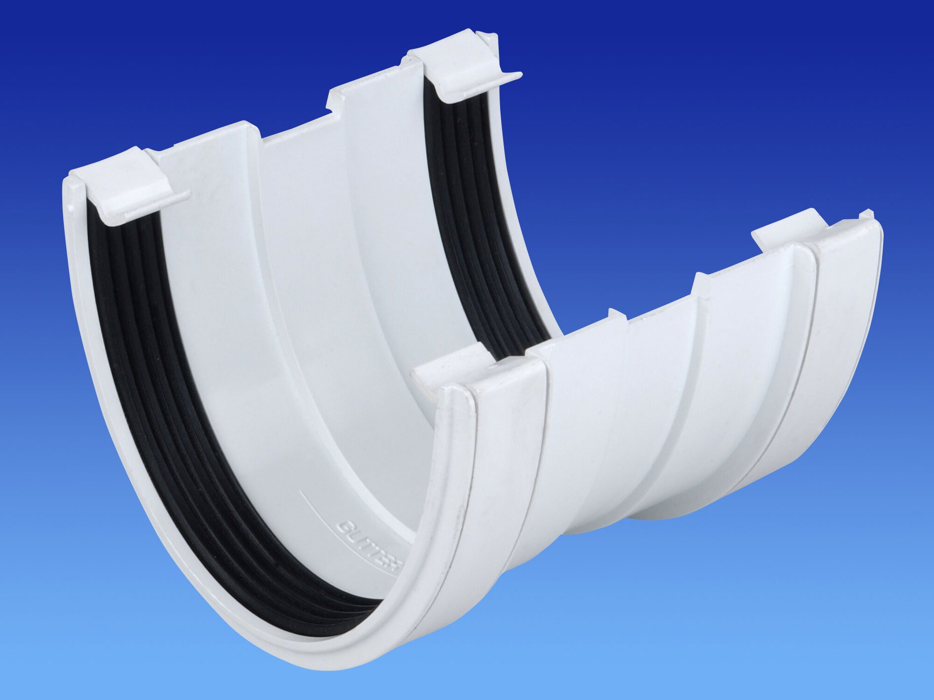 OSMA White 113mm Gutter Union for DeepLine 4.5:2.5 System 9T909w