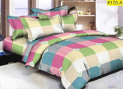 Innovative Edge Revarsible Glace Cotton Comforter Set for Heavy Winter Bedsheet (Multicolour)