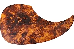 MUSICIAN OUTFITTERS Acoustic Guitar Dreadnaught Martin Style Pickguard Self Adhesive Tortoise Shell (Brown Swirl)