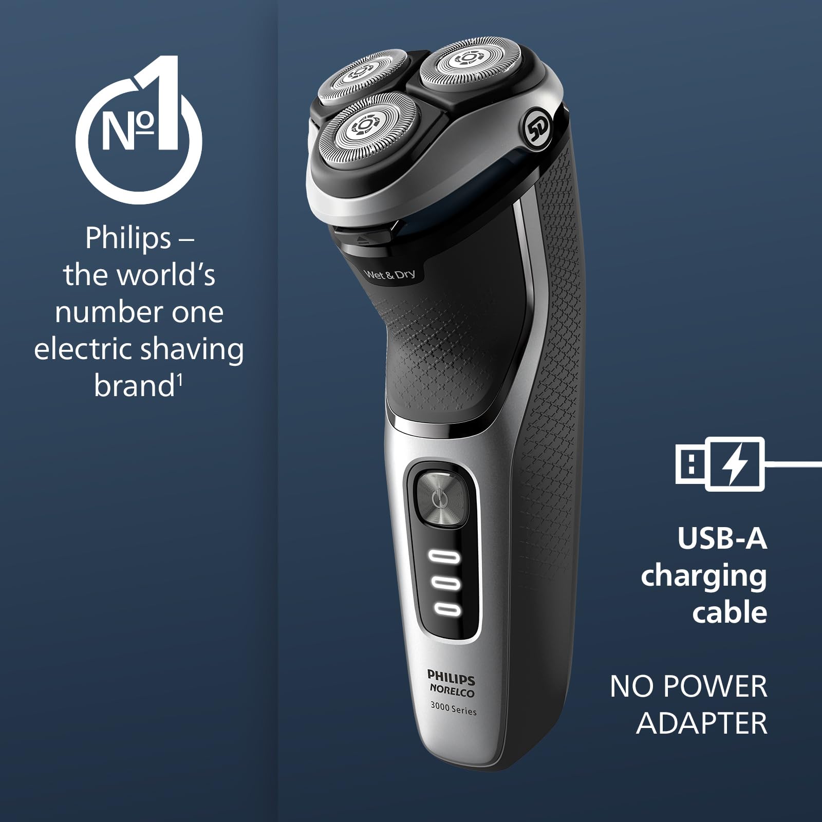 Electric Razor Gray Mua Philips Norelco Shaver 3900, Rechargeable Wet & Dry Electric Shaver ...
