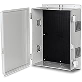 Namunanee Outdoor Electrical Junction Box, ABS Water Resistant Enclosure with Internal Mounting Panel & Hinged Cover, 15.7" H* 11" L* 5.9" W