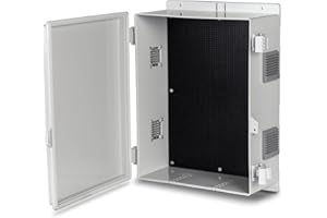 Namunanee Outdoor Electrical Junction Box, ABS Water Resistant Enclosure with Internal Mounting Panel & Hinged Cover, 15.7" H* 11" L* 5.9" W