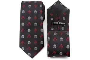 CUFFLINKSINC Cufflinks Inc. Star Wars and The Mandalorian Polyester Ties, Officially Licensed by Lucasfilm LTD