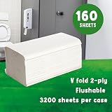 The Cheeky Panda Bamboo V Fold Paper Towels 3200 Sheets 2 Ply 215x215 view 3