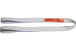 LIFT ALL Liftall EE2801TFX3 Tuff-Edge Web Sling, Flat Eye and Eye, 2-ply, 1" x 3'