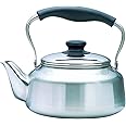 Sori Yanagi Stainless Steel Kettle, 0.6 gal (2.5 L), Induction Compatible, Mirror