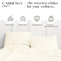 Carressa Linen 100% Organic Cotton Sheet Set Twin