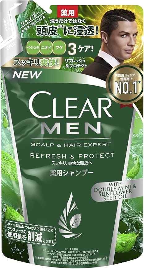 Amazon 医薬部外品 クリア フォーメン リフレッシュ プロテクト 薬用シャンプー つめかえ用 スッキリ 爽快な頭皮へ 280g Clear クリア シャンプー 通販