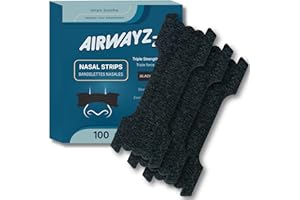 100 Count Nasal Strips – Extra Strength Triple Band Nasal Strips for Sleep & Sports – External Nasal Support to Help Open Nas