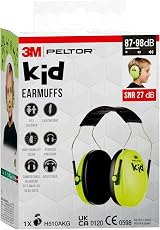 3M Peltor Kid Ear Defender Neon Green 27 dB Child Earmuffs H510AK view 6