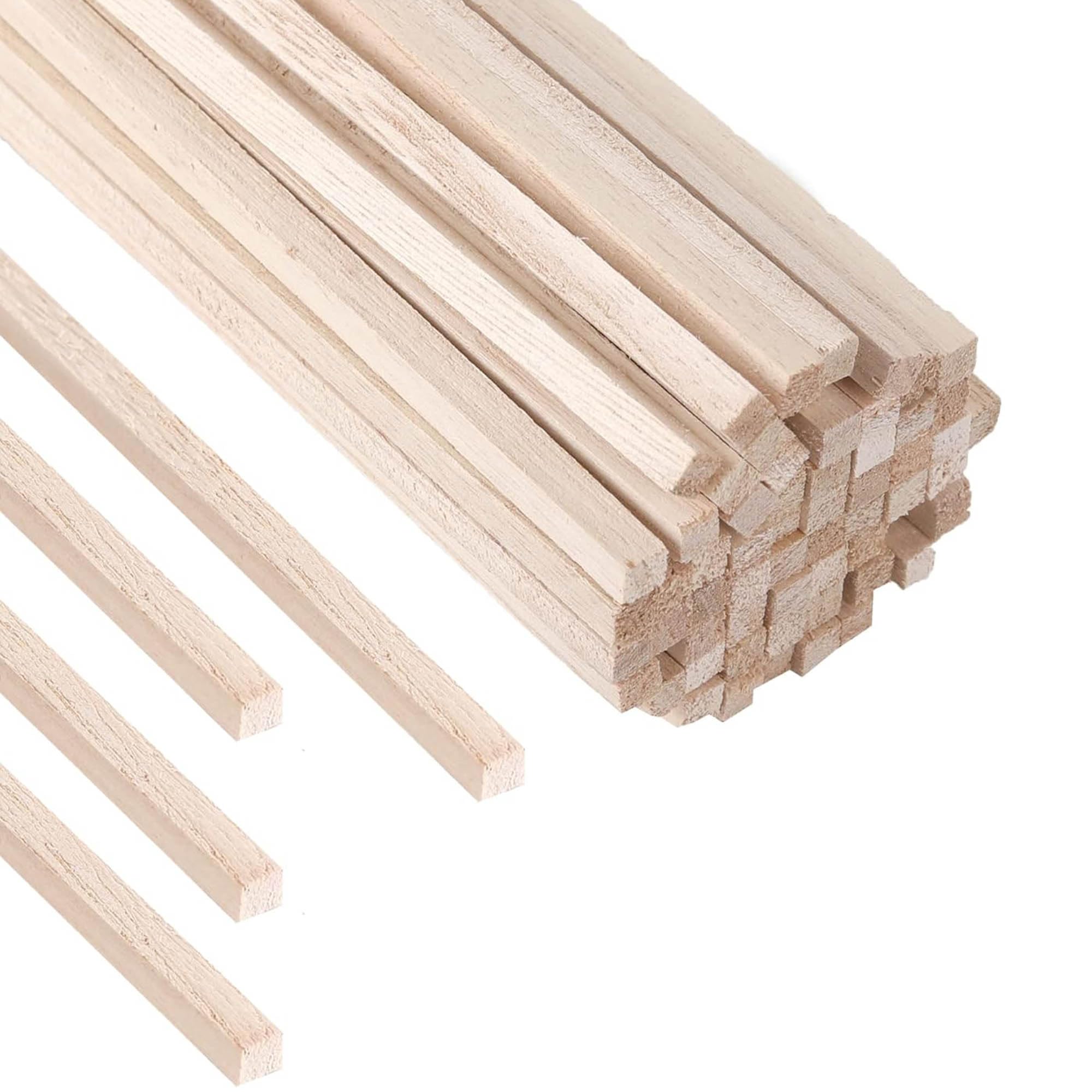 HAOBIN Oak Wooden Blocks (40pcs) 100x20x7mm DIY Craft Wood