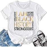 LBP Black History Shirt for Women Black History Month T-Shirt African American Pride Tee Tops
