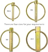 DDHOMIN 8 PCS Heavy Duty Lynch Pin Set 6mm Round Linch Pins for Tractors view 5