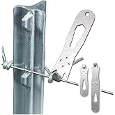 QMARK Fence Wire Twister Tool Set, Stainless Steel, 3.8 and 6.0 Inch, 2 Pcs | T-Post Clip Tool