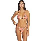 Volcom Women's Call Me Big Poppy Teeny Bikini Bottom – Low-Rise Tie-Side Swim Bottom with Minimal Coverage