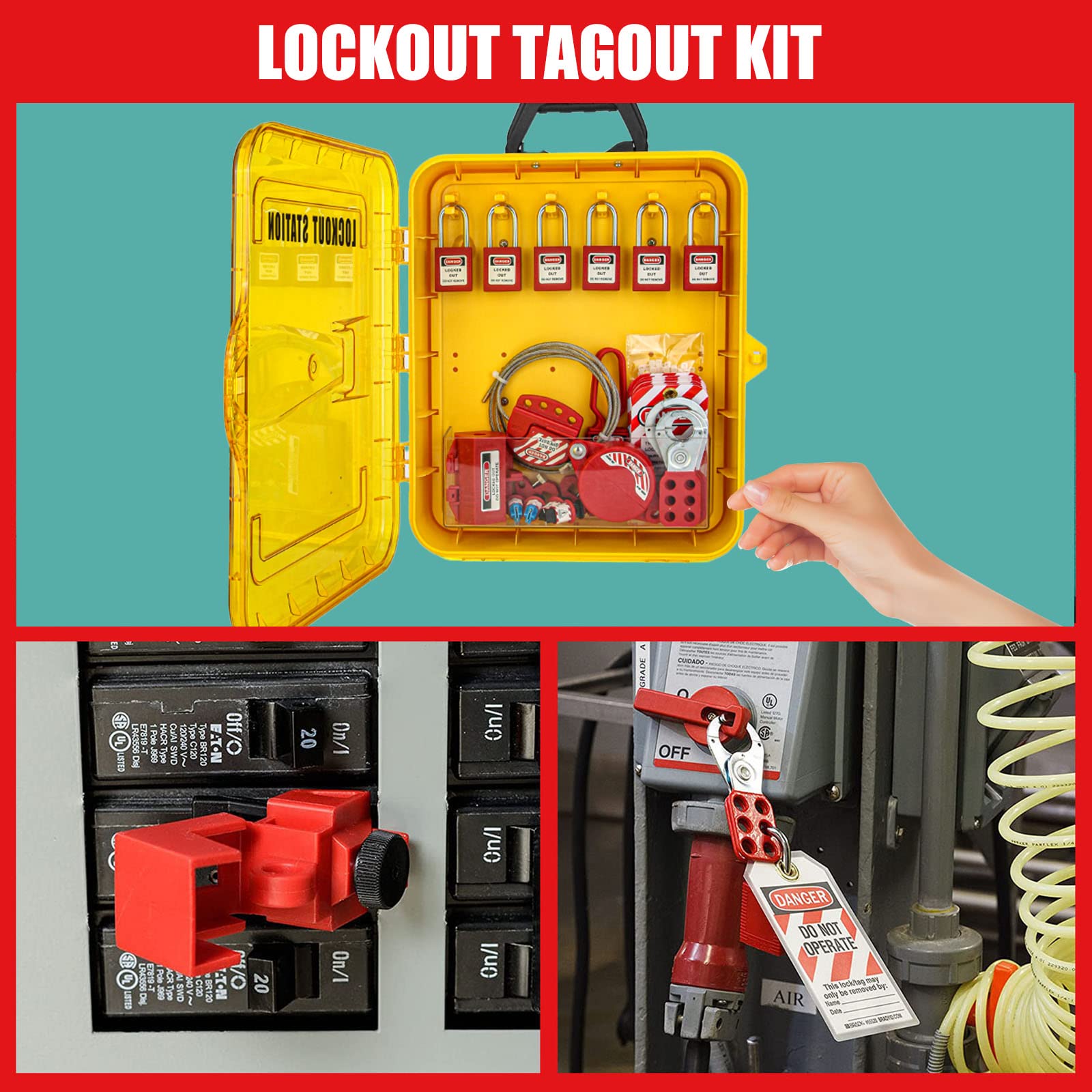 Mua Alamanda Lockout Tagout Station Loto Hasp Lockout Steel Cable ...
