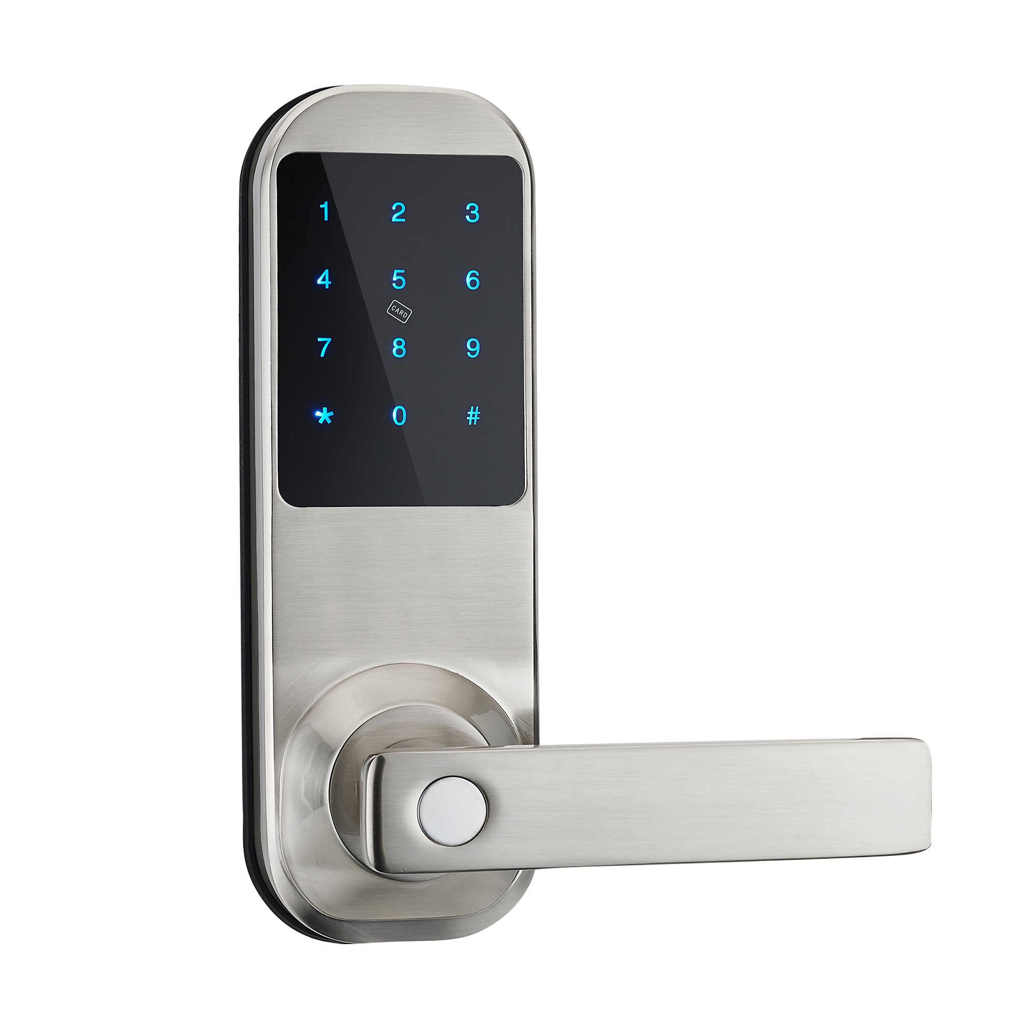 HAIFUAN Security Digital Keyless Code Door Lock, Unlock with Code Card and Key(HFAM10) (NB)