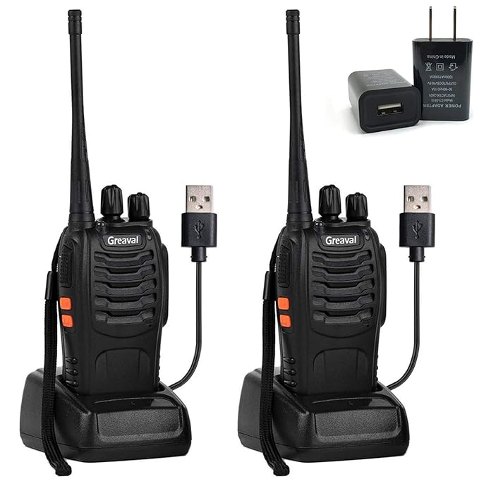 Greaval Rechargeable Long Range Walkie Talkies UHF 400470MHz 16