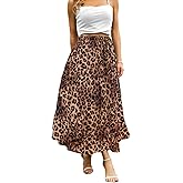 Abaadlw Maxi Skirts for Women with Pockets Long Midi Length Casual Skirt for Beach Party Holiday