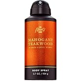 Bath &amp; Body Works Body Spray for Men, Mahogany Teakwood, 3.7 fl oz, 1 Pack | Men's Body Spray with Warm Woodsy &amp; Masculine Scent for All-Day Freshness, Masculine Fragrance, Gifts for Him