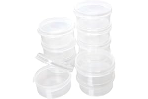Masterson Paint and Solvent Cups, Dripless Full Sealing Container with Lid, No Leak, Storage of Artist Paints, Oil Painting Mediums and Solvents, 10 Pack, Made in USA
