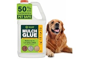 Eco Living Solutions Mulch Glue for Landscaping - Rock Glue & Gravel Glue | Spray Glue for Paver Sealer | Landscape Glue for Mulch & Pebbles | Gravel Binder | Pet Safe Mulch Glue - 128oz