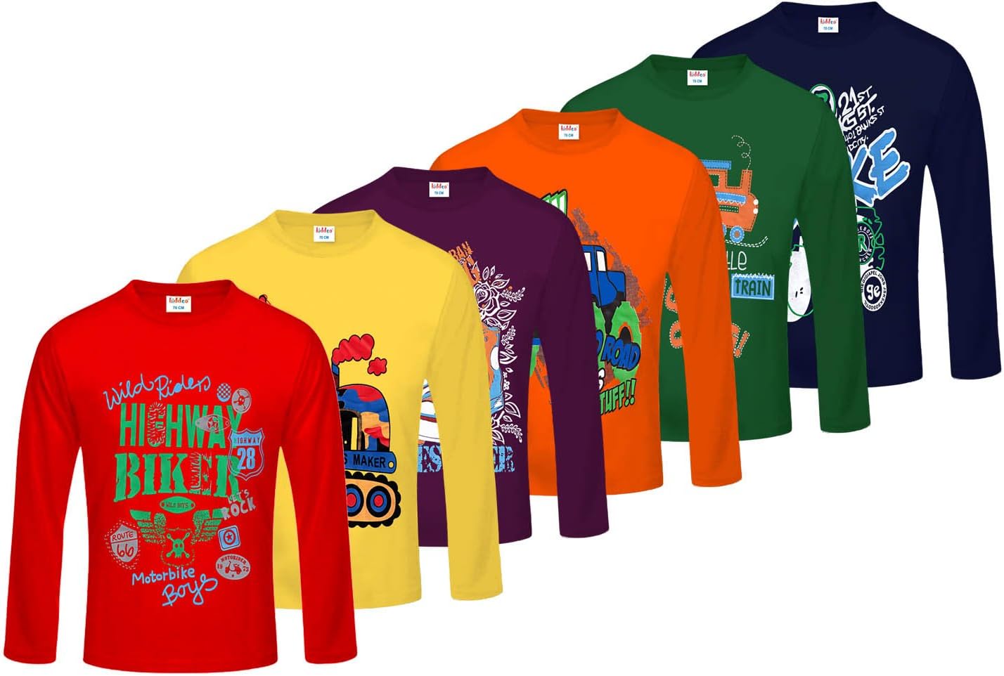 Sponsored Ad - Boys Full Sleeve t Shirts (Pack of 6)
