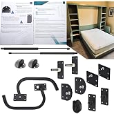 TOPOWN Queen Size Deluxe Murphy Bed Kit Queen Murphy Bed Kit | Murphy Bed Hardware DIY Murphy Bed Kit Queen Hardware Kit for Folding Cabinet Wall (Vertical)