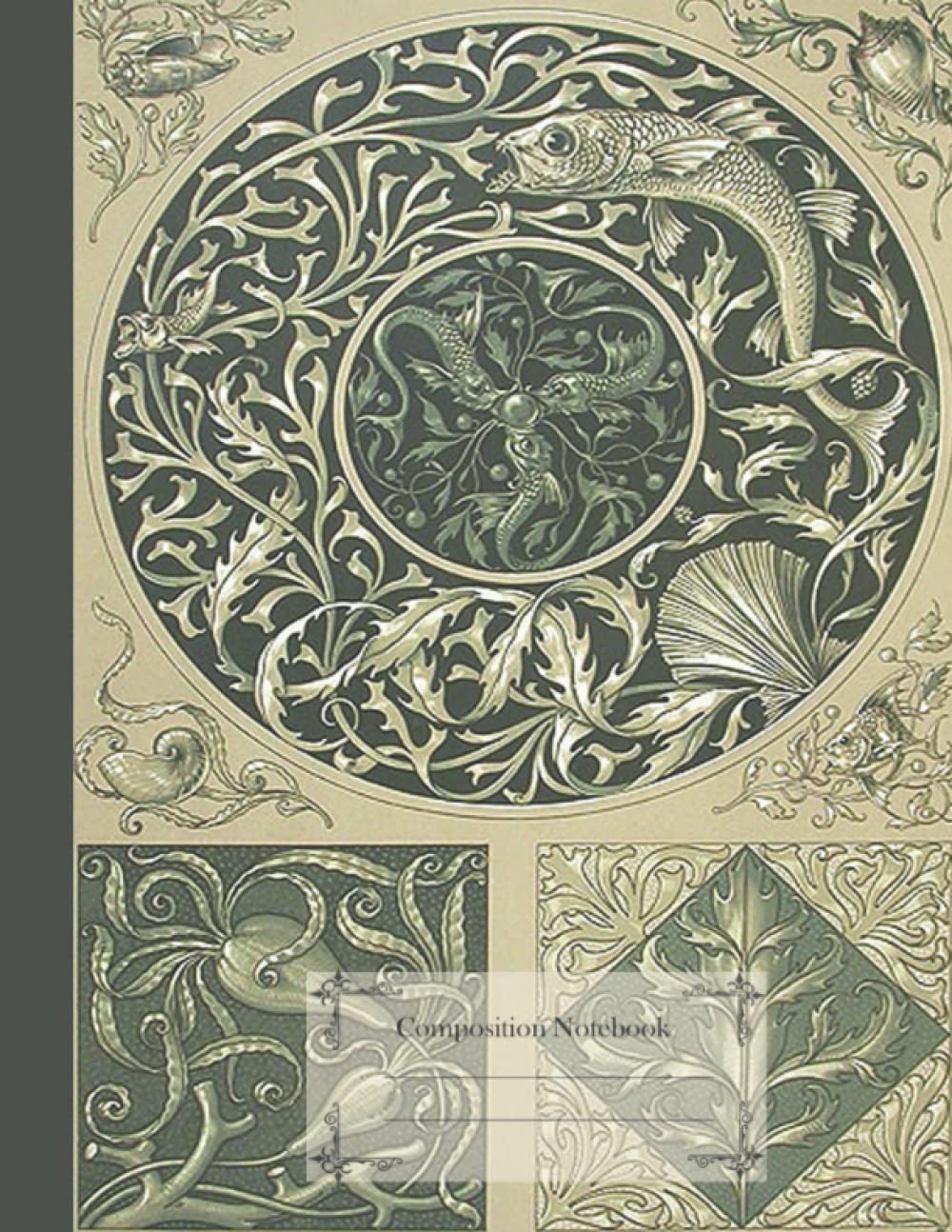 Composition Notebook: Nautilus Shell Carp: Vintage