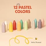 Honeysticks 100% Pure Beeswax Crayons 12 Pack Pastel Non Toxic view 7