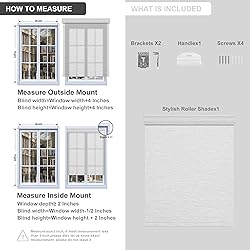 Boolegon Light Filtering Roller Shades for