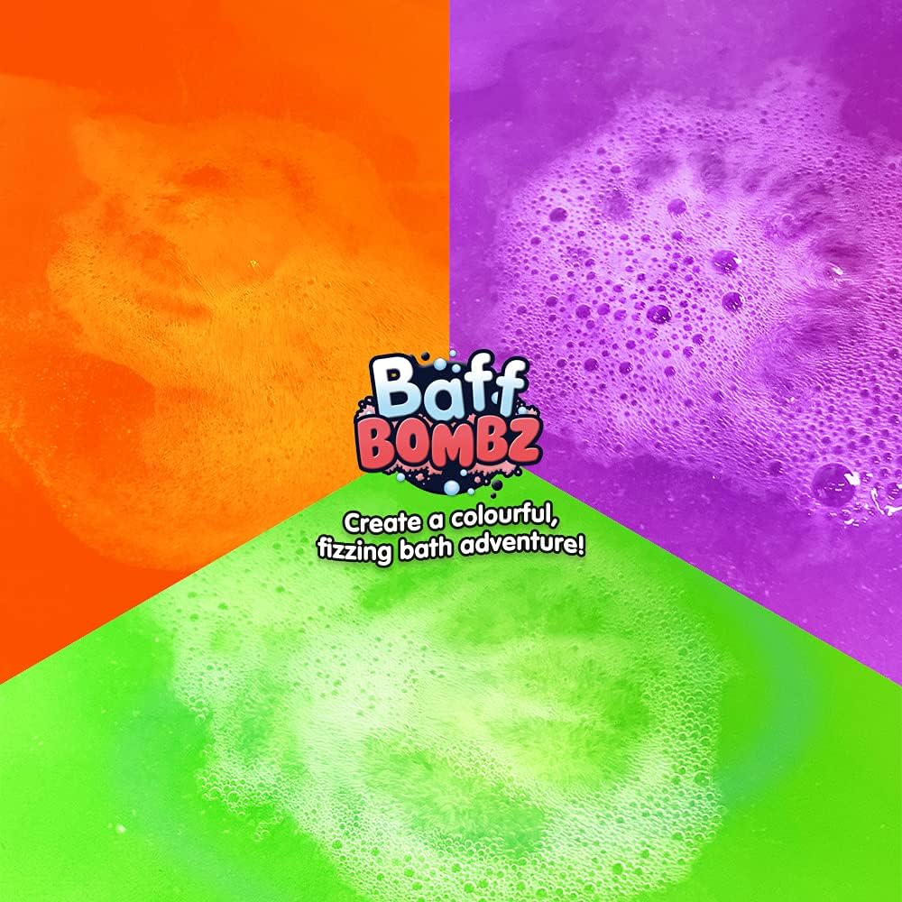 ZIMPLI - 20 x Baff Bombz Mega Pack, Create a colourful, fizzing, bathtime adventure, Bath Bomb Fizzers Gift Set, Birthday Gift for Kids - Image 4
