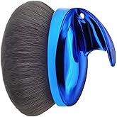 Extra Large Body Makeup Brush For Self Tanner, Leg Makeup, Bronzer Blend,112mm Oval-Headed Body Kabuki Brush With Ergonomic Grip Provides More Even Application, Face& Back Makeup Brush, Wet&Dry Use