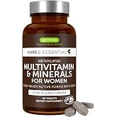 Igennus High Potency Methylated Multivitamin for Women with Gentle Iron | 5-MTHF Folate &amp; Methylcobalamin B12, Pure &amp; Clean, Sustained Release, Active B-Complex &amp; K2 MK-7, Non-GMO, 60 Vegan Tablets