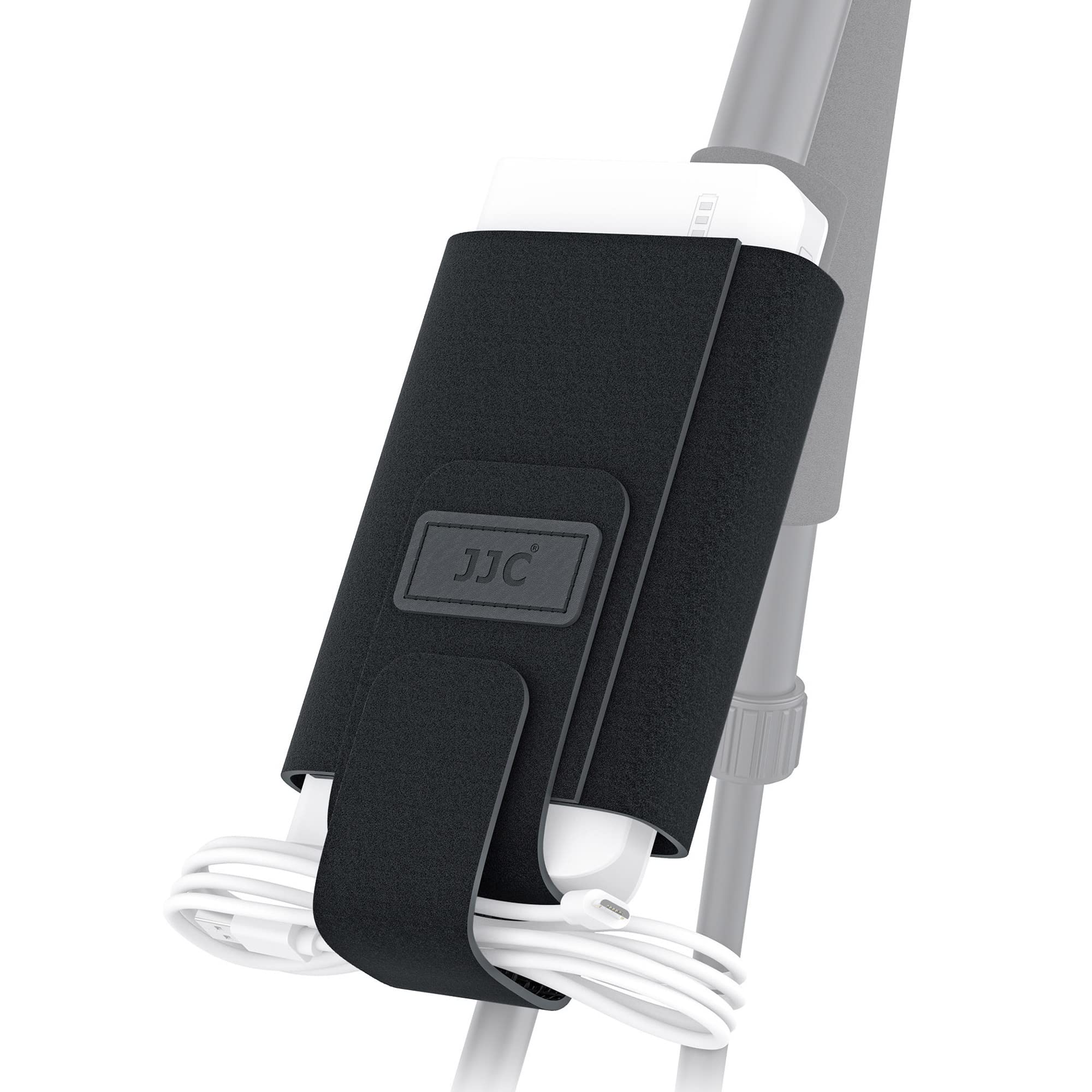 JJC Multi-function Neoprene Pouch Case Mounting Strap for Small Gadget Attaching to Tripod Leg Light Stand Photography Ladder Pole Beam & Other Object for Quick Item Access (Load Capacity 1kg/2.2lbs)