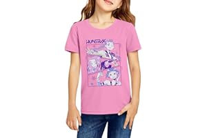 CCHZYSKO Boys Girls Tshirts Short Sleeve Crewneck Anime prints Funny Casual Cute Fashion Tee Top for Girls Boys
