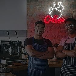 Blecode Coffee Neon Sign for Wall Decor Bright Led