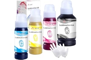 A-SUB Sublimation Ink Refilled Bottles for ET-2800 ET-2803 ET-2850 ET-2400 ET-2720 ET-2760 ET-4800 ET-4700 ET-4760 ET-15000 H