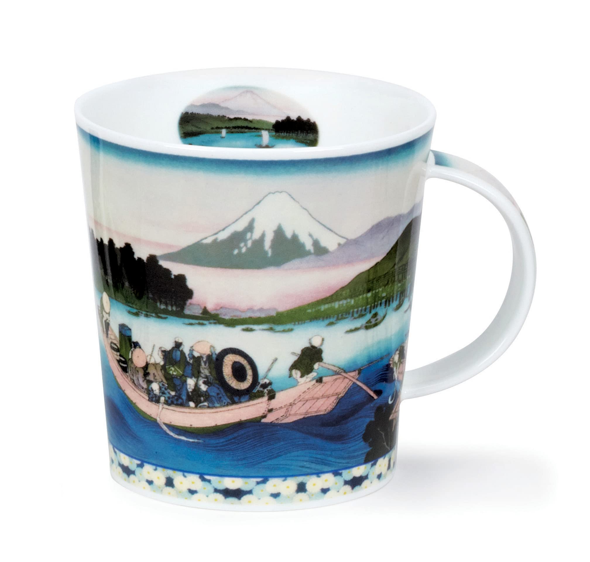Dunoon Lomond Fine Bone China 0.32 Litre Mug Ukiyo-e (Boat)