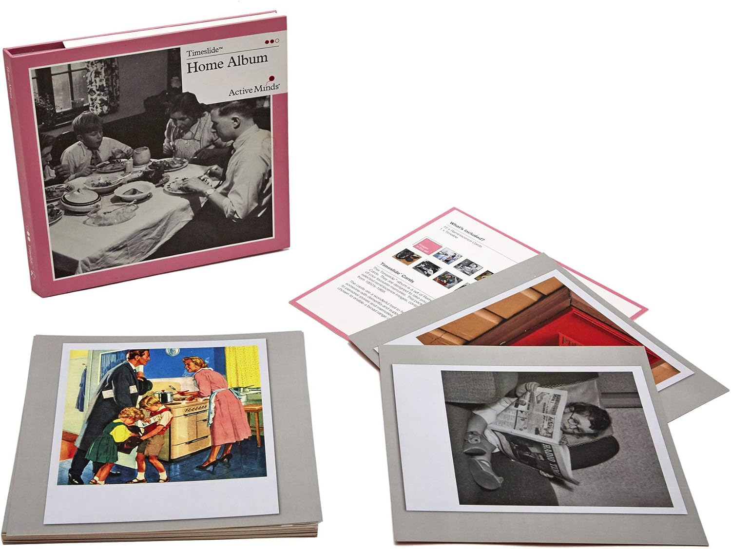 Active Minds Home Reminiscence Card Album | Specialist Alzheimer's/Dementia Memory Promoting Activity w/ 15 Images