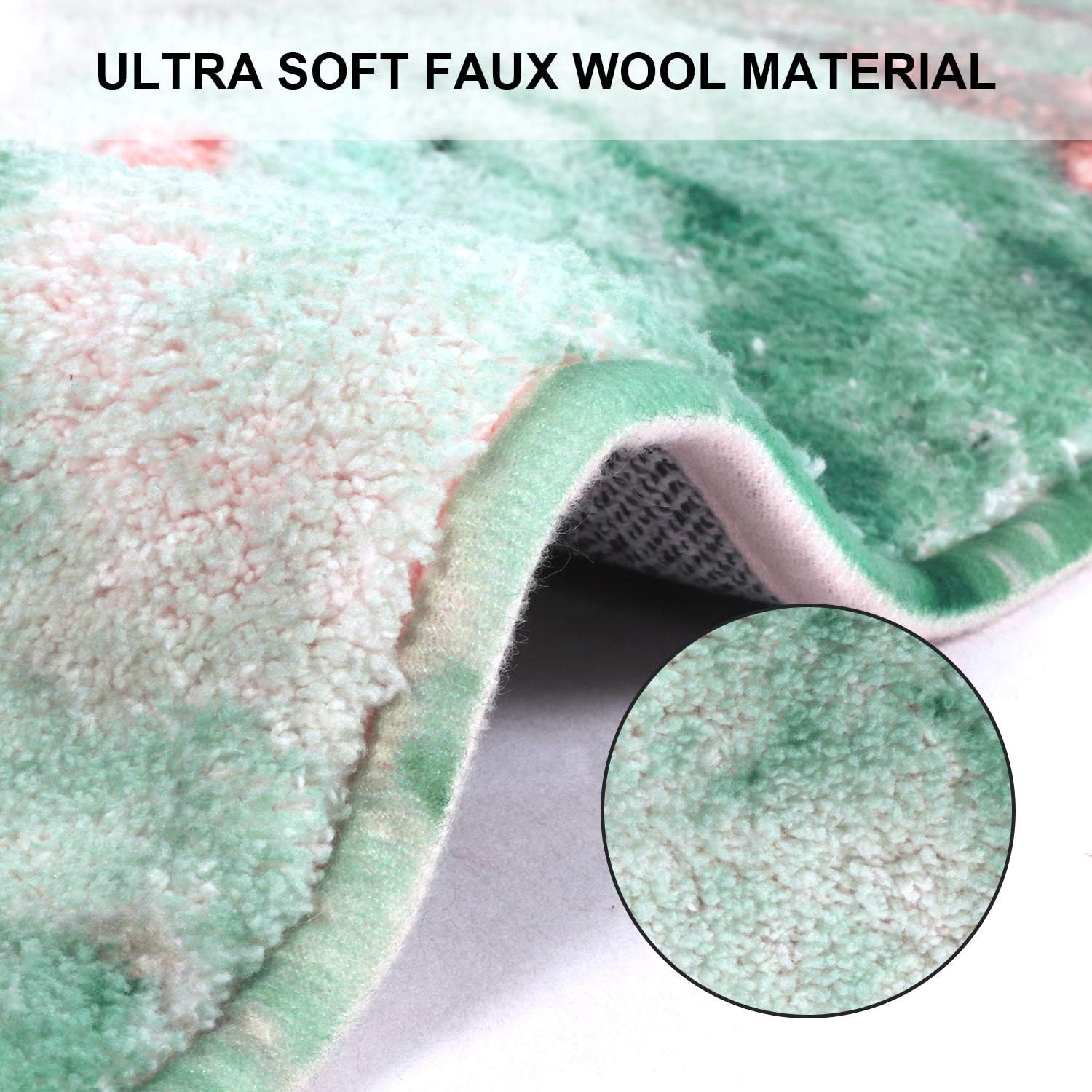 Uphome Area Rugs 2’x3’ Luxury Turquoise Marble Velveteen Bath Rugs Non-Slip Door Carpet Microfiber Absorbent Machine-Washable Floor Accent Rug for Bedside Throw Mat: Home & Kitchen