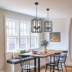 Farmhouse Lantern Chandelier Light Fixture