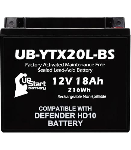 Caltric AGM Battery For Can-Am Bombardier Outlander Max 500 4X4 EFI (2007-2015) - 12V 18AH 270 CCA