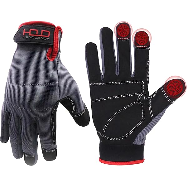 Guanti Hothand Setwear - Grandi (Unisex L), Pelle, Larghezza Palmo 9.1-10.2 Cm
