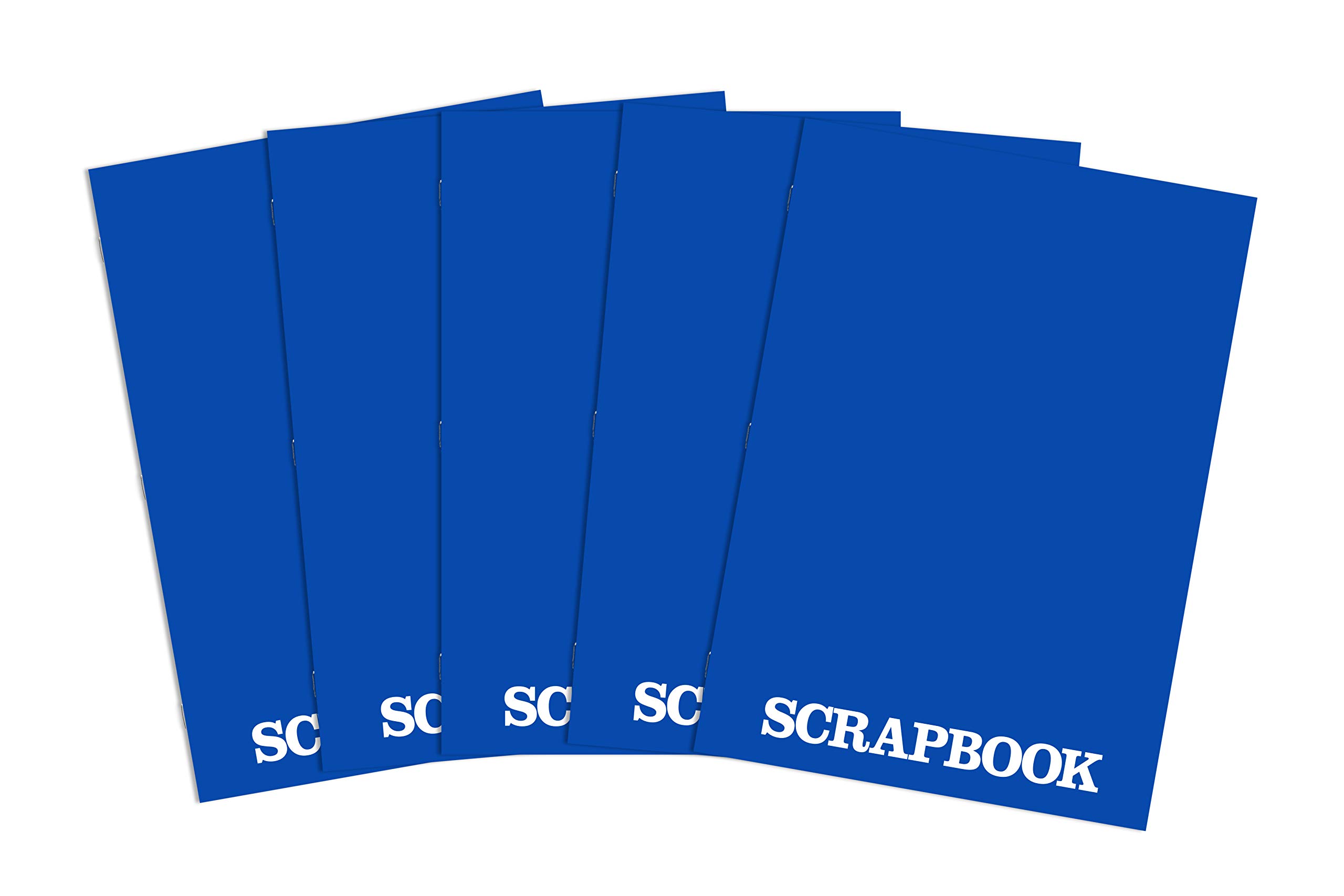 Silvine A4+ Scrapbooks. 40 Pages of 120gsm Blue/Grey Sugar Paper [Assorted Pack of 10]