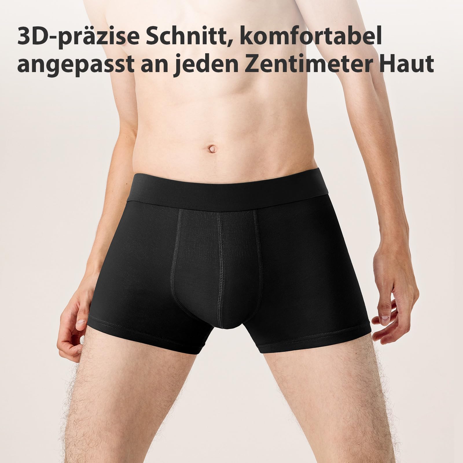 QINCAO Boxershorts Herren 6er Pack Männer Unterwäsche Unterhosen Men Retroshorts Boxer Baumwolle 2