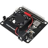 MakerFocus Raspberry Pi 4 Power Expansion Board DockerPi Power Board 20W(5V 4A) Power Supply Safe Shutdown with Cooling Fan I